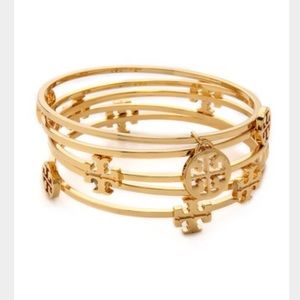 Tory Burch 5 Pieces Gold Bangle Bracelet